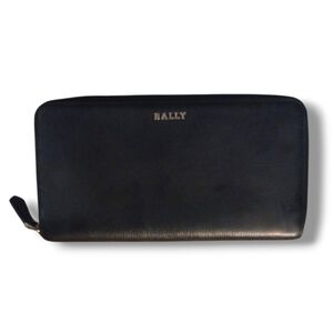Pre-loved Vintage Bally Crossgrain Zip Around Wallet